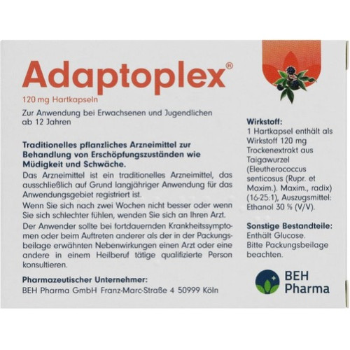 Adaptoplex 120 mg Hartkapseln, 30 Stk., BEH Pharma GmbH