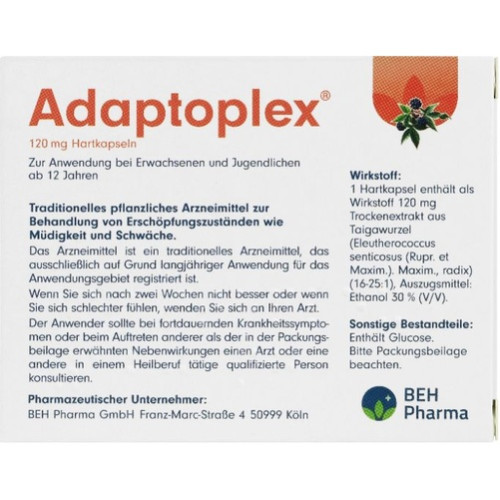 Adaptoplex 120 mg Hartkapseln, 60 Stk., BEH Pharma GmbH