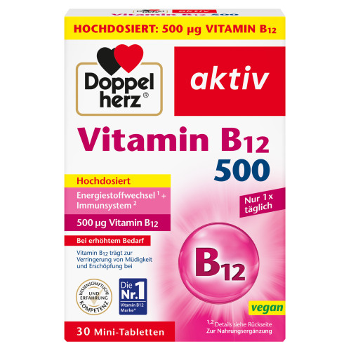 Doppelherz Vitamin B12 500, 30 Stk., Queisser Pharma GmbH & Co. KG
