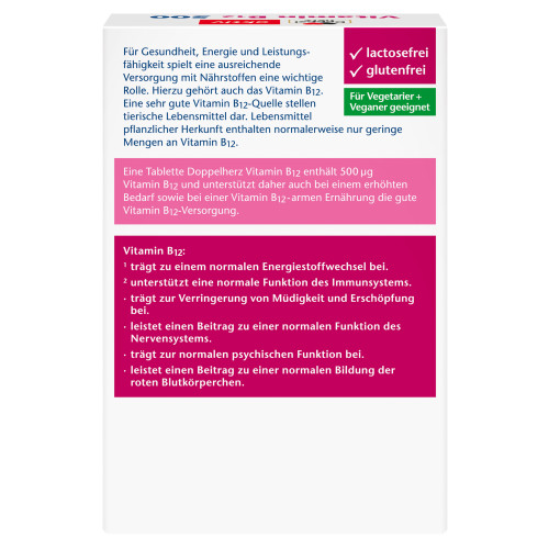 Doppelherz Vitamin B12 500, 120 Stk., Queisser Pharma GmbH & Co. KG