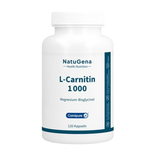 L-Carnitin 1000 Carnipure + Magnesium vegan, 120 Stk., NatuGena GmbH