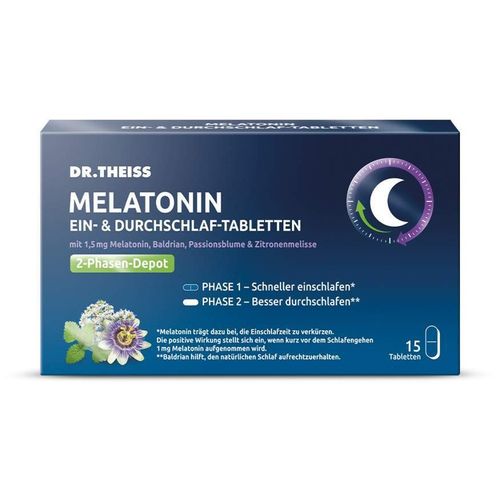 Dr.Theiss Melatonin Ein- & Durchschlaf-Tabletten, 60 Stk., Dr. Theiss Naturwaren GmbH