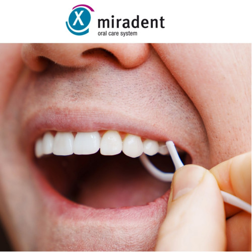 miradent Zahnpick Zahnseide 2in1 Minze, 40 Stk., Hager Pharma GmbH