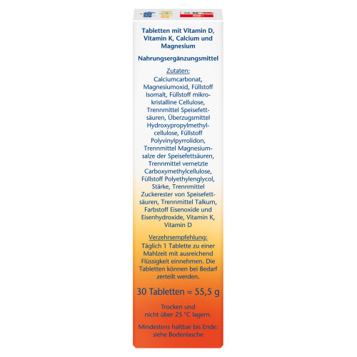 Doppelherz D3 + K2 + Calcium + Magnesium, 30 Stk., Queisser Pharma GmbH & Co. KG