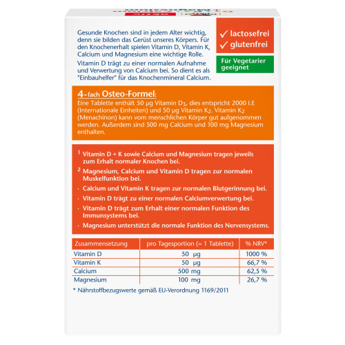 Doppelherz D3 + K2 + Calcium + Magnesium, 30 Stk., Queisser Pharma GmbH & Co. KG