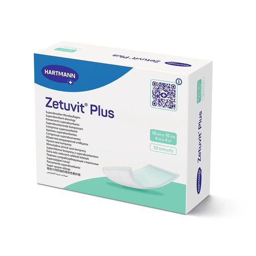 Zetuvit Plus extrastarke Saugkompr st 10x10cm P20, 20 Stk., Paul Hartmann AG