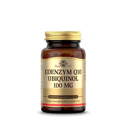 Solgar Coenzym Q10 Ubichinol 100 mg, 50 Stk., pro medico Handels GmbH