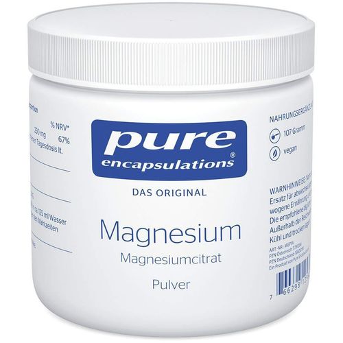 PURE ENCAPSULATIONS Magnesium Magn.Citrat Pulver, 107 g, Pro Medico GmbH