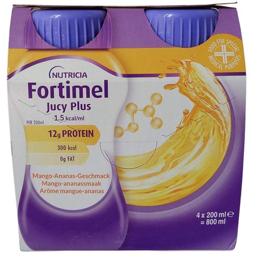 Fortimel Jucy Plus Mango Ananas, 4x200 ml, Danone Deutschland GmbH