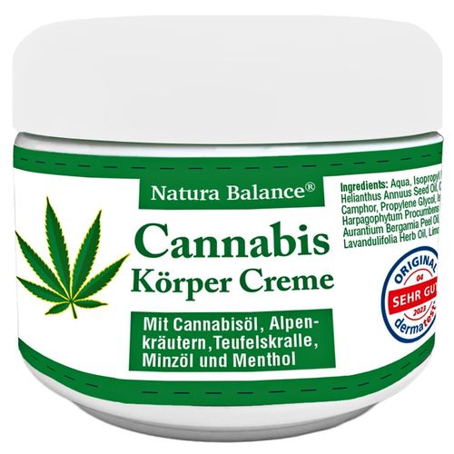 Cannabis K&ouml;rper Creme, 125 ml, Natura Balance Kosmetik GmbH