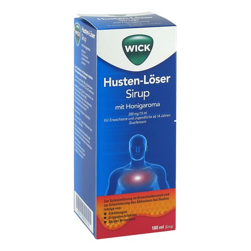 WICK Husten-Löser Sirup mit Honigaroma 200mg/15ml, 180 ml, WICK Pharma - Zweigniederlassung der Procter & Gamble GmbH WICK Husten-Löser Sirup mit Honigaroma 200mg/15ml, 180 ml, WICK Pharma - Zweigniederlassung der Procter & Gamble GmbH