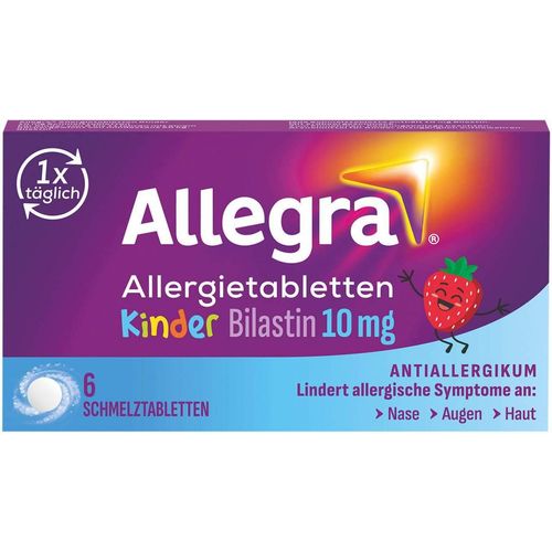 Allegra Allergietabletten Kinder 10 mg Schmelztabl, 6 Stk., A. Nattermann & Cie GmbH