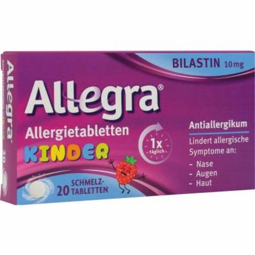 Allegra Allergietabletten Kinder 10 mg Schmelztabl, 20 Stk., A. Nattermann & Cie GmbH
