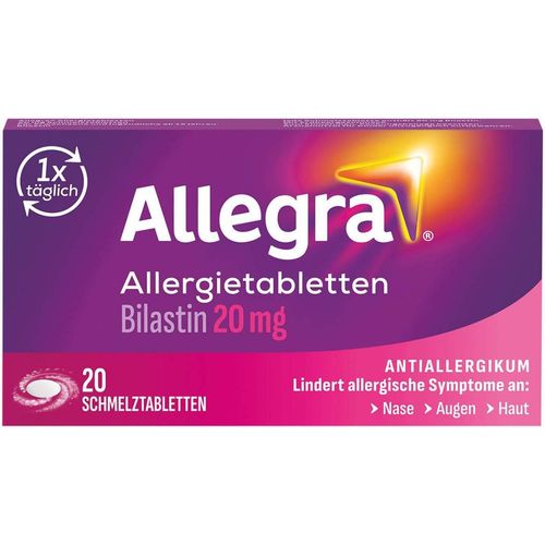 Allegra Allergietabletten 20mg Schmelztabletten, 20 Stk., A. Nattermann & Cie GmbH