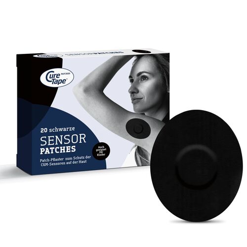 CureTape Sensor Patches schwarz Sensor-Pflaster, 20 Stk., FysioTape B.V.