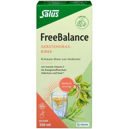 FreeBalance Gerstengras-Birke Elixier bio, 250 ml, Salus Pharma GmbH