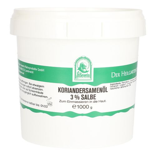 KORIANDERSAMENOEL 3% SALBE, 1000 g, Hecht-Pharma GmbH KORIANDERSAMENOEL 3% SALBE, 1000 g, Hecht-Pharma GmbH
