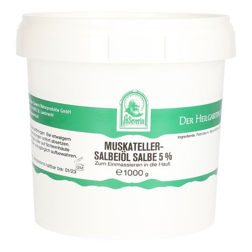 MUSKATELLERSALBEIOEL SALBE 5%, 1000 g, Hecht-Pharma GmbH