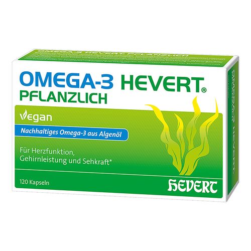 Omega-3 Hevert pflanzlich, 120 Stk., Hevert-Arzneimittel GmbH & Co. KG Omega-3 Hevert pflanzlich, 120 Stk., Hevert-Arzneimittel GmbH & Co. KG