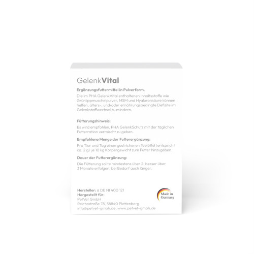 PHA GelenkVital für Hunde und Katzen, 150 g, PetVet GmbH