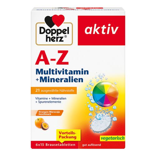 Doppelherz A-Z Multivitamin + Mineralien, 6x15 Stk., Queisser Pharma GmbH & Co. KG Doppelherz A-Z Multivitamin + Mineralien, 6x15 Stk., Queisser Pharma GmbH & Co. KG