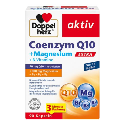 Doppelherz Coenzym Q10 Extra + Magnesium, 90 Stk., Queisser Pharma GmbH & Co. KG Doppelherz Coenzym Q10 Extra + Magnesium, 90 Stk., Queisser Pharma GmbH & Co. KG