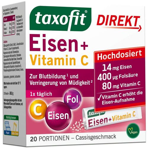 TAXOFIT Eisen+Vitamin C Direktgranulat, 20 Stk., MCM KLOSTERFRAU Vertr. GmbH