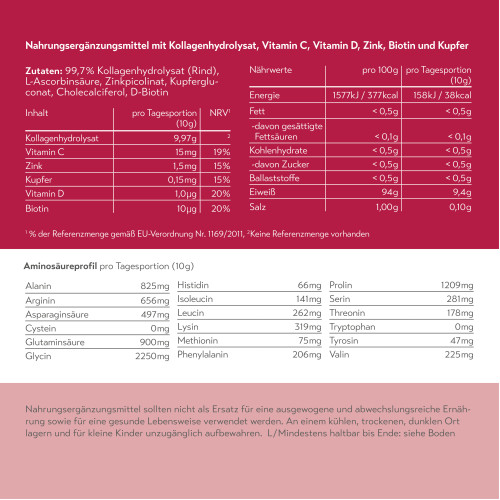pureSGP Kollagen Peptide, 300 g, PharmaSGP GmbH