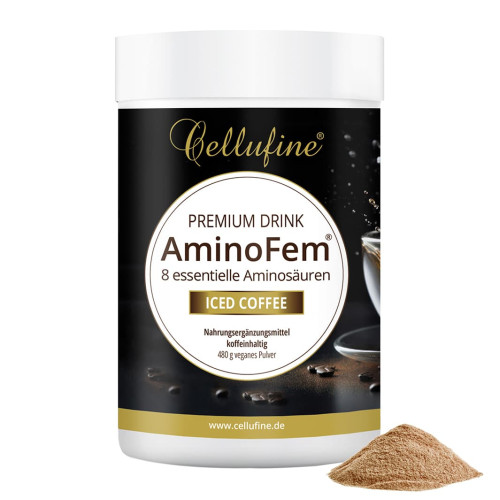 Cellufine AminoFem 8 ess. Aminos. Drink Iced Coff, 480 g, APOrtha Deutschland GmbH