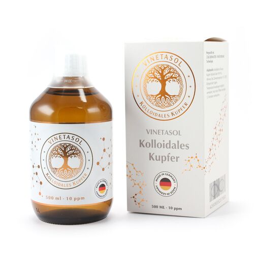 VINETASOL KOLLOIDALES KUPFER - 10ppm, 500 ml, NANODIS GmbH & Co. KG Fachbereich Dispersionen