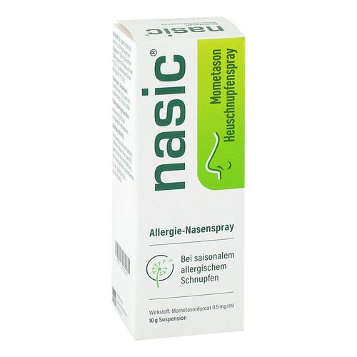 nasic Mometason Heuschnupfenspray, 10 g, MCM KLOSTERFRAU Vertr. GmbH nasic Mometason Heuschnupfenspray, 10 g, MCM KLOSTERFRAU Vertr. GmbH