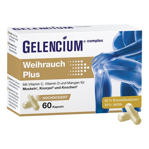 GELENCIUM Weihrauch Plus hochdosiert mit Vitamin C, 60 Stk., Heilpflanzenwohl GmbH GELENCIUM Weihrauch Plus hochdosiert mit Vitamin C, 60 Stk., Heilpflanzenwohl GmbH