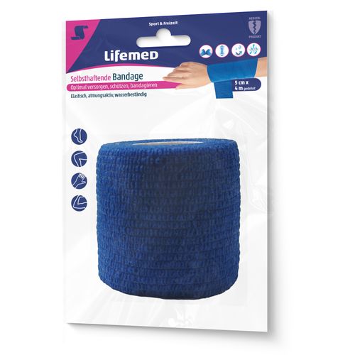 Lifemed Haftbandage 5cm x 4m 4 Farben sort, 1 Pck., Lifemed GmbH