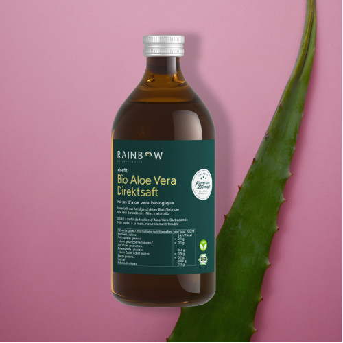 aloefit Bio Aloe Vera Direktsaft, 500 ml, Rainbow Gesellschaft fr Naturprodukte mbH
