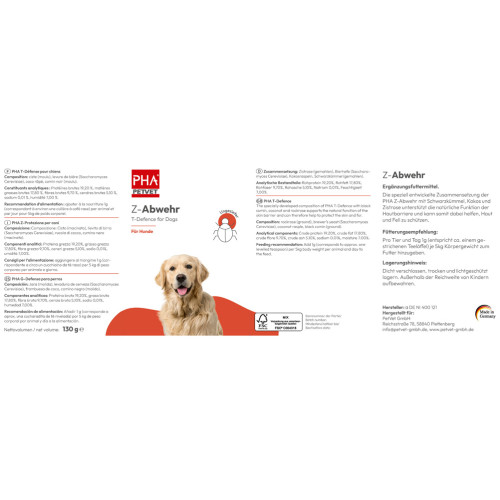 PHA Z-Abwehr für Hunde, 130 g, PetVet GmbH