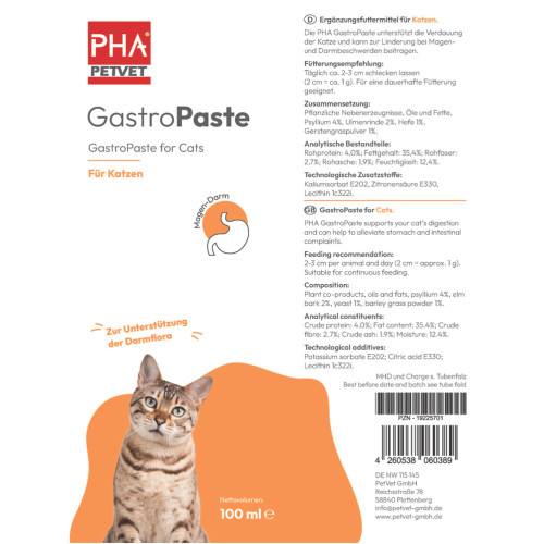 PHA GastroPaste für Katzen, 100 ml, PetVet GmbH