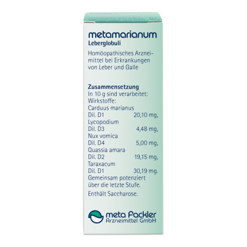 metamarianum Leberglobuli, 10 g, Meta Fackler Arzneimittel GmbH