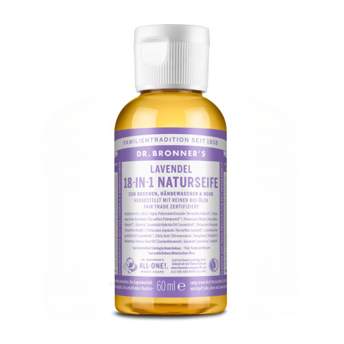 Dr. Bronners 18-in-1 NATURSEIFE Lavendel, 60 ml, Sanopharm Arzneimittelvertriebsgesellschaft mbH