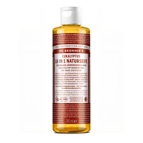 Dr. Bronners 18-in-1 NATURSEIFE Eukalyptus, 240 ml, Sanopharm Arzneimittelvertriebsgesellschaft mbH
