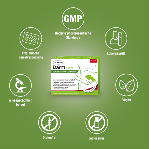 DR. B&ouml;hm Darm aktiv, 6x6,3 g, Apomedica Pharmazeutische Produkte GmbH