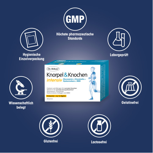 Dr. B&ouml;hm Knorpel & Knochen intensiv Trinkpulver, 30x5,7 g, Apomedica Pharmazeutische Produkte GmbH