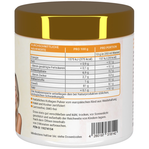 Collagen Clear Glow - Kollagen Peptide Pfirsich, 300 g, Megamax B.V.