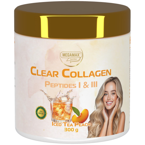 Collagen Clear Glow - Kollagen Peptide Pfirsich, 300 g, Megamax B.V.