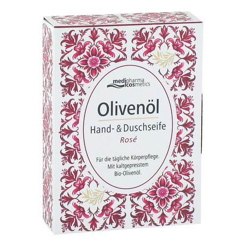 Olivenöl Hand- & Duschseife Rose, 100 g, Dr. Theiss Naturwaren GmbH