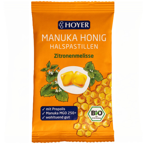 Hoyer Manuka Honig Halspastillen ZM MGO 250+, 30 g, HOYER GmbH