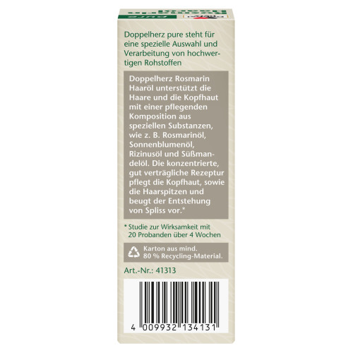 Doppelherz Rosmarin Haaröl pure, 50 ml, Queisser Pharma GmbH & Co. KG