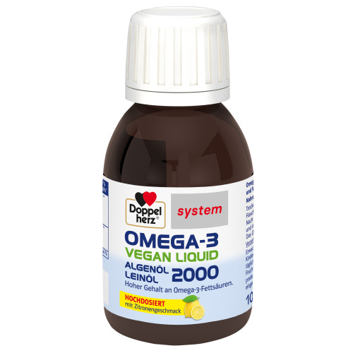 Doppelherz Omega-3 Vegan Liquid 2000 system, 100 ml, Queisser Pharma GmbH & Co. KG
