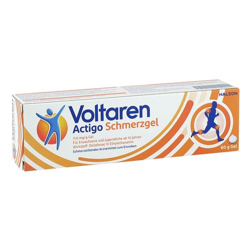 Voltaren Actigo Schmerzgel 11.6 mg/g Gel, 60 g, Haleon Germany GmbH Voltaren Actigo Schmerzgel 11.6 mg/g Gel, 60 g, Haleon Germany GmbH
