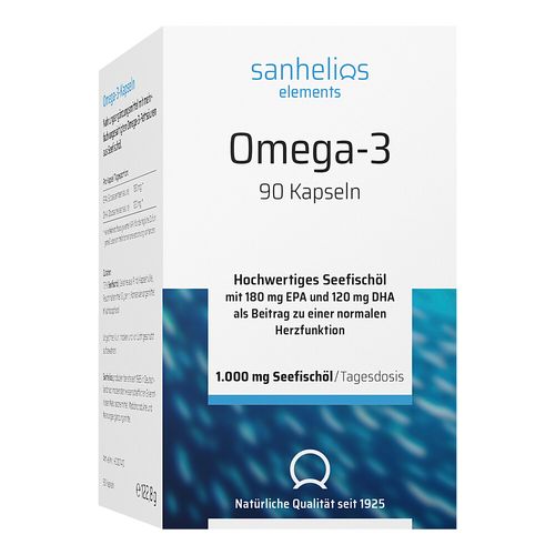 Sanhelios Omega-3 Kapseln 1000, 90 Stk., Hansa Naturheilmittel GmbH