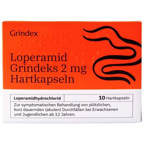 Loperamid Grindeks 2 mg Hartkapseln, 10 Stk., Grindeks Kalceks Deutschland GmbH